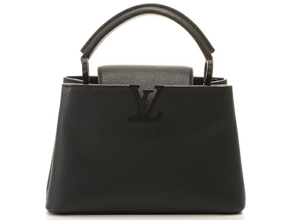 LOUIS VUITTON handbag Capucines Taurillon leather Noir Black SJ